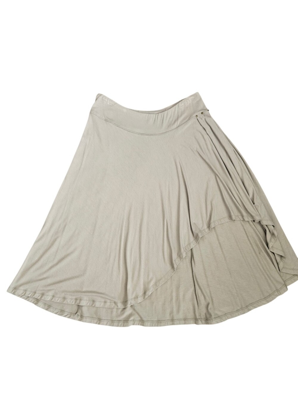 Soft Surrounding Sz Lg P Gray Hi/Low Maxi Skirt Studded Prairie Asymmetrical Hem